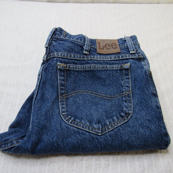 Lee Jeans Men Size 38 X 30 Blue Denim Regular Fit Medium Wash Western Normcore G - Picture 5 of 15